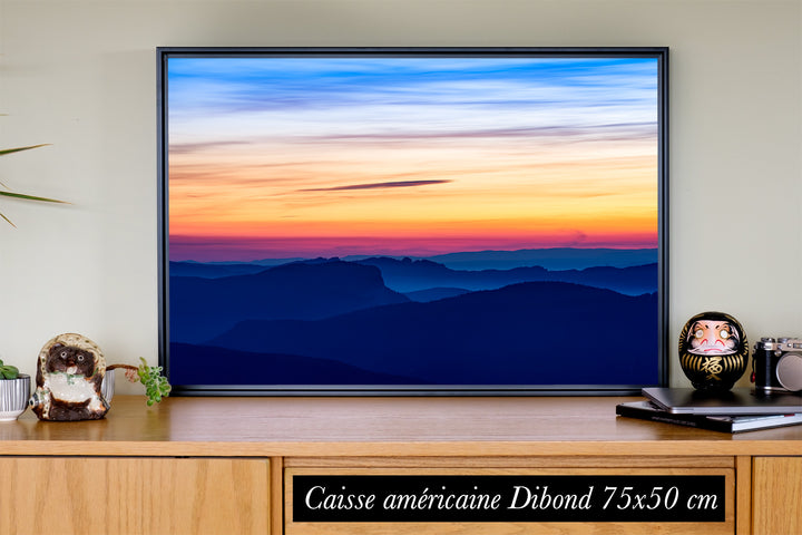 Palette, coucher de soleil sur le Vercors